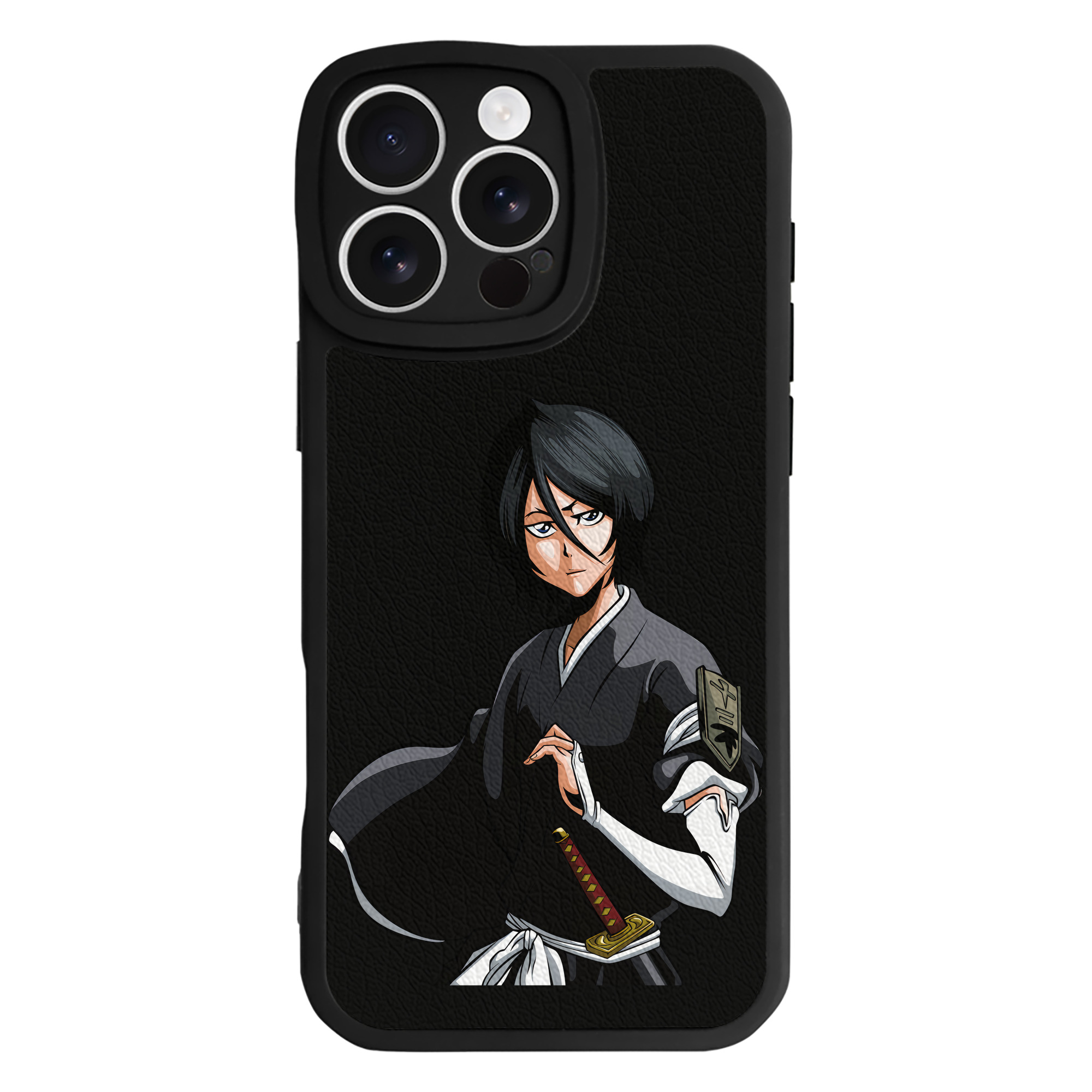 （画像用） ブリーチ 朽木ルキア BLEACH Kuchiki Rukia 【iPhone 16シリーズ対応】シリコンスマホケース（レザー調） 材質：シリコン